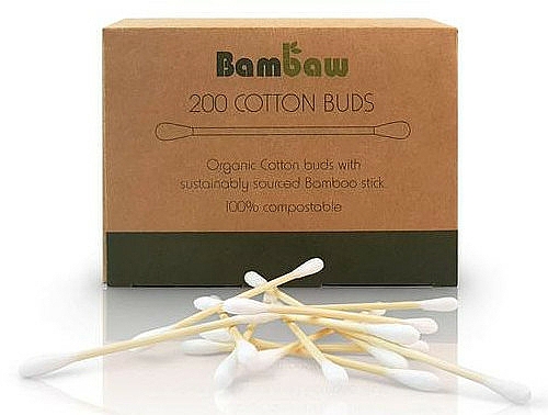 Bambusowe waciki kosmetyczne, 200szt. - Bambaw — Zdjęcie N1