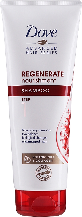 Szampon do włosów bardzo zniszczonych - Dove Advanced Regenerate Nourishment Shampoo
