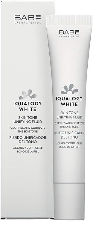 Fluid wyrównujący koloryt skóry - Babe Laboratorios Iqualogy White Intensive Skin Tone Unifying Fluid — Zdjęcie N2