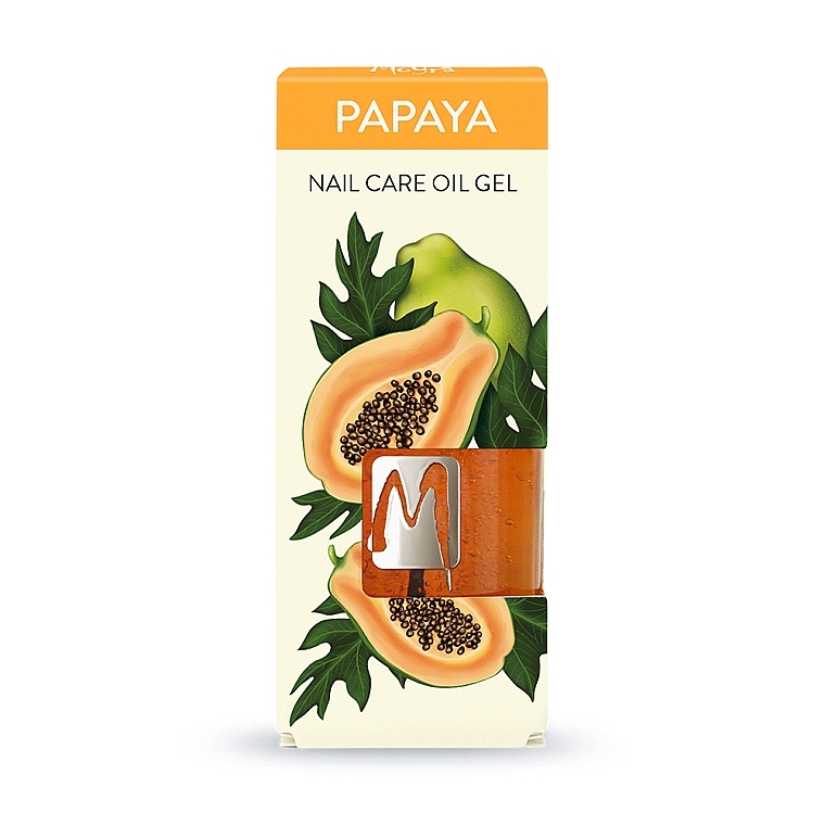 Olejek-żel do pielęgnacji paznokci Papaja - Moyra Nail Care Oil Gel Papaya — Zdjęcie N1