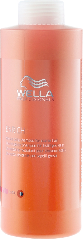 Nawilżający szampon do włosów grubych - Wella Professionals Enrich — Zdjęcie N3