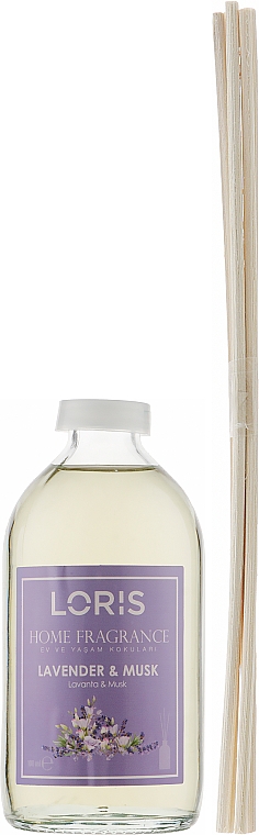 Dyfuzor zapachowy Lawenda i piżmo - Loris Parfum Home Fragrance Reed Diffuser — Zdjęcie N2