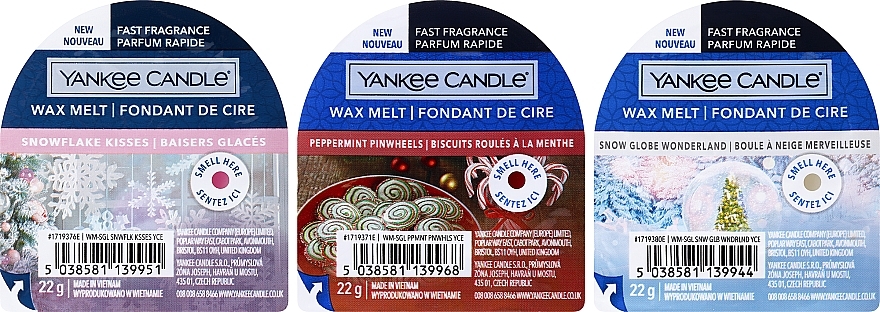 Zestaw prezentowy - Yankee Candle Snow Globe Wonderland 3 Wax Melt (wax/3x22g) — Zdjęcie N2