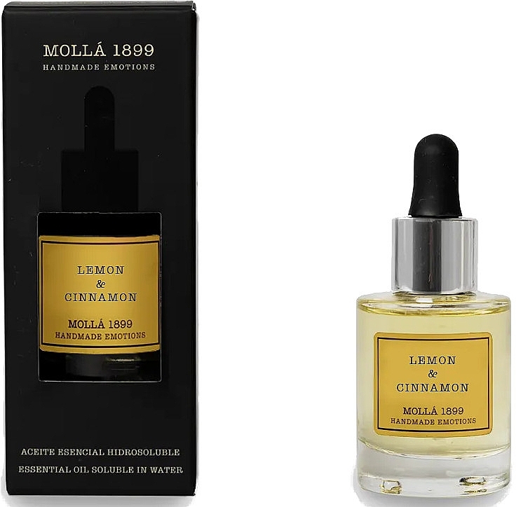 Olejek eteryczny - Cereria Molla Lemon & Cinnamon Essential Oil Soluble In Water — Zdjęcie N2