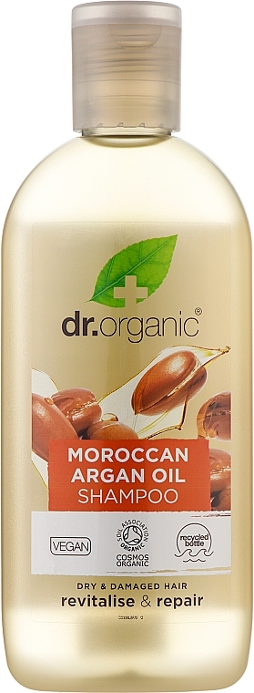 Szampon do włosów Olej arganowy - Dr Organic Bioactive Haircare Moroccan Argan Oil Shampoo — Zdjęcie N1