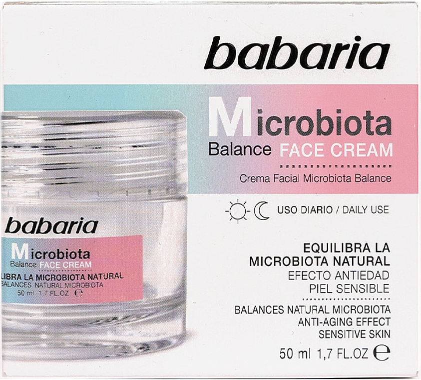 Balansujący krem do twarzy - Babaria Microbiota Balance Cream — Zdjęcie N1