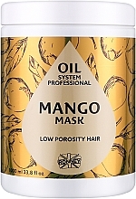 Maska do włosów niskoporowatych z masłem mango - Ronney Professional Oil System Low Porosity Hair Mango Mask — Zdjęcie N1