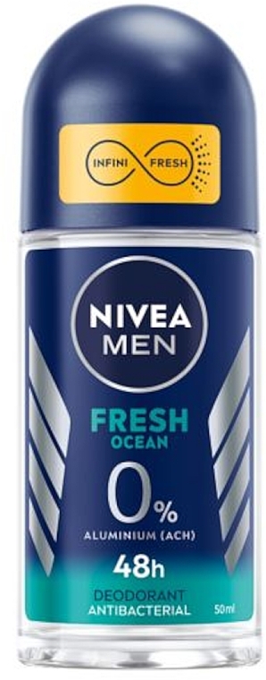 Dezodorant-antyperspirant w kulce - NIVEA MEN Fresh Ocean 48H Deodorant  — Zdjęcie N1