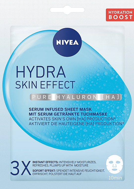 Natychmiastowo nawadniająca maska-serum w płachcie - NIVEA HYDRA Skin Effect
