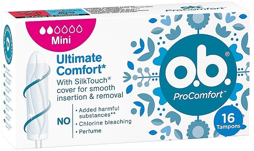 Minitampony, 16 szt. - O.b. ProComfort Mini Tampons