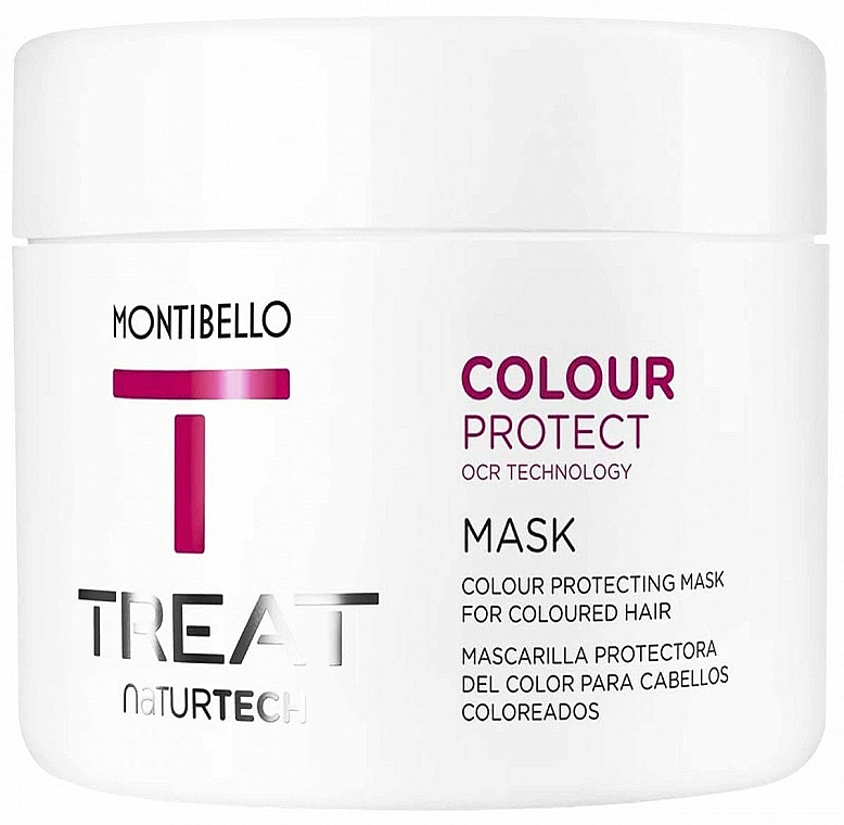 intensywna maska do włosów farbowanych - Montibello Treat NaturTech Colour Protect Mask — Zdjęcie N2