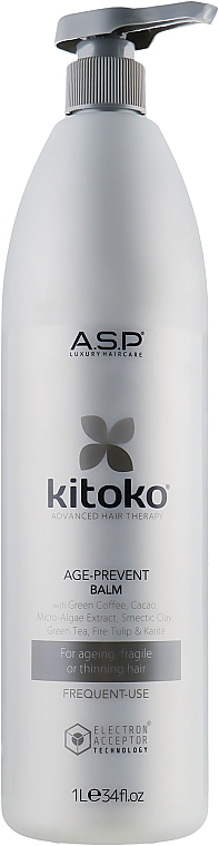 Balsam do włosów, Przeciwstarzeniowy - Affinage Salon Professional Kitoko Age Prevent Balm — Zdjęcie N4