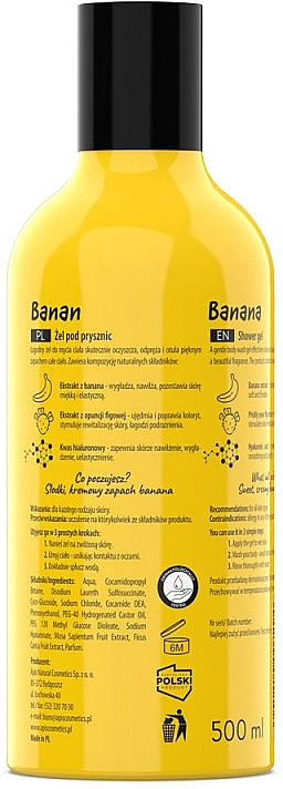 Żel pod prysznic Banan - APIS Professional Fruit Shot Banana Shower Gel — Zdjęcie N2