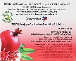 Multiaktywny krem odżywczy do twarzy z granatem i antyoksydantami - Bione Cosmetics Pomegranate Nourishing Multi-Active Cream With Antioxidants — Zdjęcie N3
