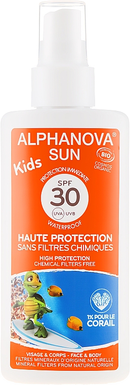 Spray przeciwsłoneczny dla dzieci - Alphanova Sun Kids SPF 30 UVA — Zdjęcie N3