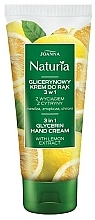 Glicerynowy krem do rąk 3w1 z wyciągiem z cytryny - Joanna Naturia 3in1 Glycerin Hand Cream — Zdjęcie N1