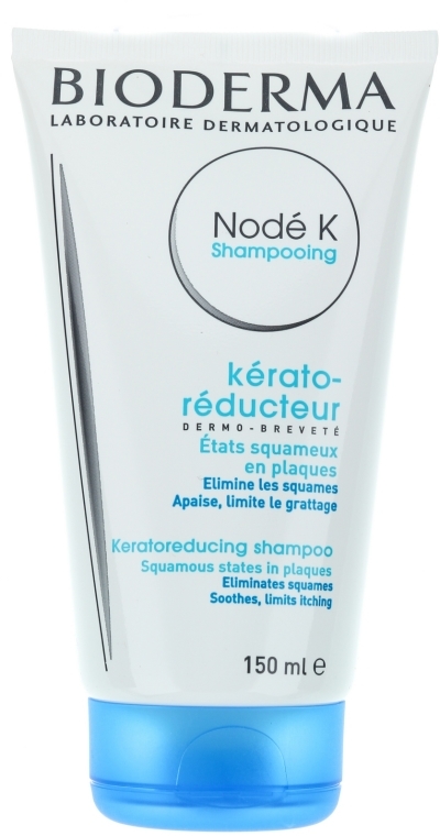 Szampon przeciwłupieżowy o działaniu złuszczającym, przeciwzapalnym i przeciwświądowym - Bioderma Nodé K Keratoreducing Shampoo — Zdjęcie N2