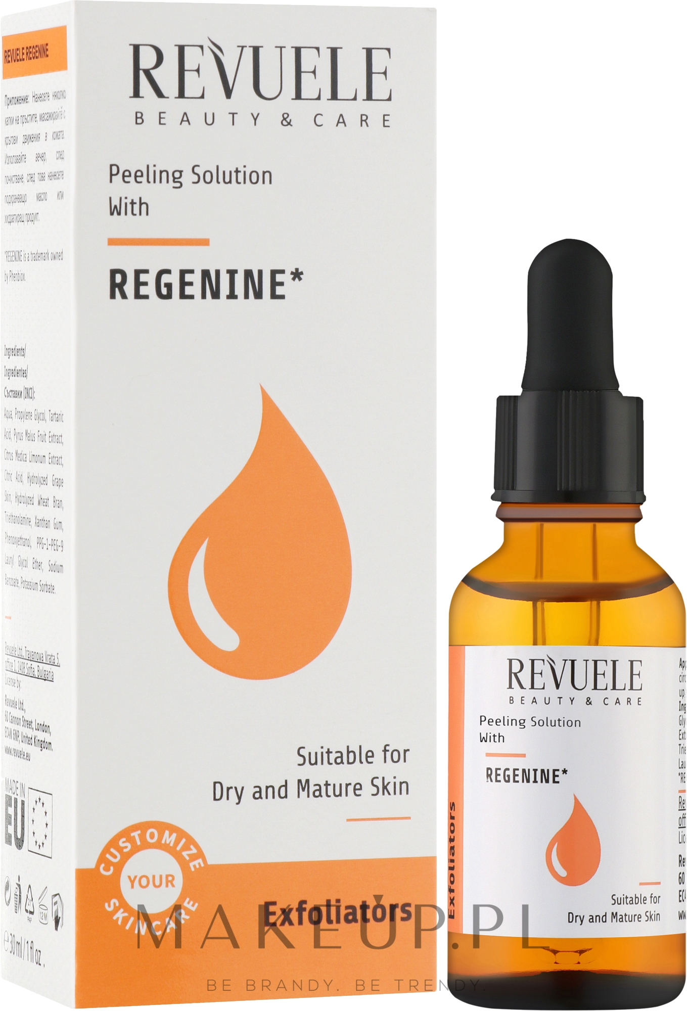 Przeciwstarzeniowe serum do twarzy - Revuele Peeling Solution Regenine — Zdjęcie 30 ml