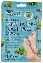 Złuszczająca maska do stóp z miętą pieprzową - Beauty Formulas Peppermint Exfoliating Foot Peel Mask — Zdjęcie N1
