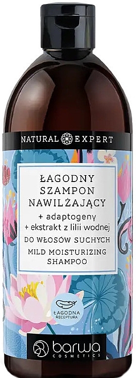 Nawilżający szampon do włosów suchych - Barwa Natural Expert Mild Moisturizing Shampoo — Zdjęcie N1