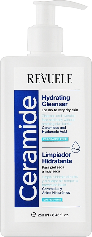 Nawilżająca pianka do mycia twarzy i ciała - Revuele Ceramide Hydrating Cleanser — Zdjęcie N1