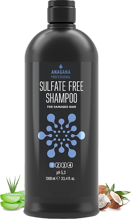 Szampon do włosów zniszczonych bez siarczanów - Anagana Sulfate Free Shampoo — Zdjęcie N2