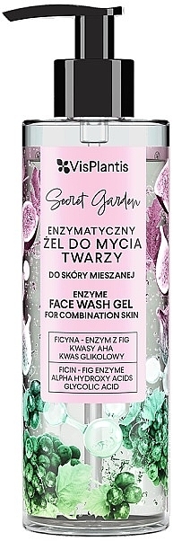 Enzymatyczny żel do mycia twarzy do skóry mieszanej - Vis Plantis Secret Garden Enzyme Face Wash Gel — Zdjęcie N1