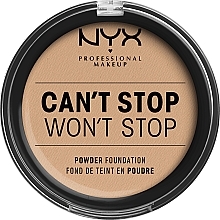 PRZECENA! Podkład w pudrze do twarzy - NYX Professional Makeup Can’t Stop Won’t Stop Powder Foundation * — Zdjęcie N1