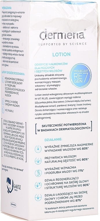 PRZECENA! Lotion hamujący wypadanie i stymulujący odrastanie włosów - Dermena Hair Care Lotion * — Zdjęcie N1