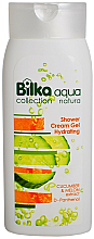 Kup Nawilżający żel-krem pod prysznic Ogórek, melon i d-panthenol - Bilka Aqua Natura Hydrating Shower Cream Gel