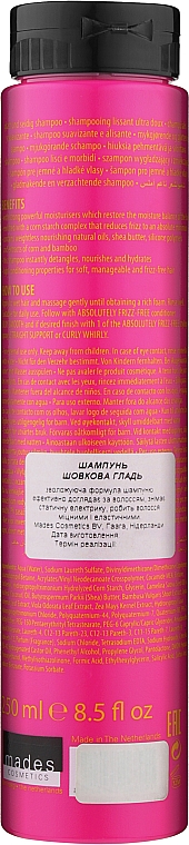 Zestaw do włosów suchych i łamliwych - Mades Cosmetics Absolutely Frizz-free (shmp/250ml + cond/75ml) — Zdjęcie N3