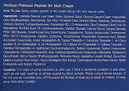 Krem-remodulator do twarzy 9 peptydów - Dr.Hedison Premium Peptide Multi 9+ Cream — Zdjęcie N3