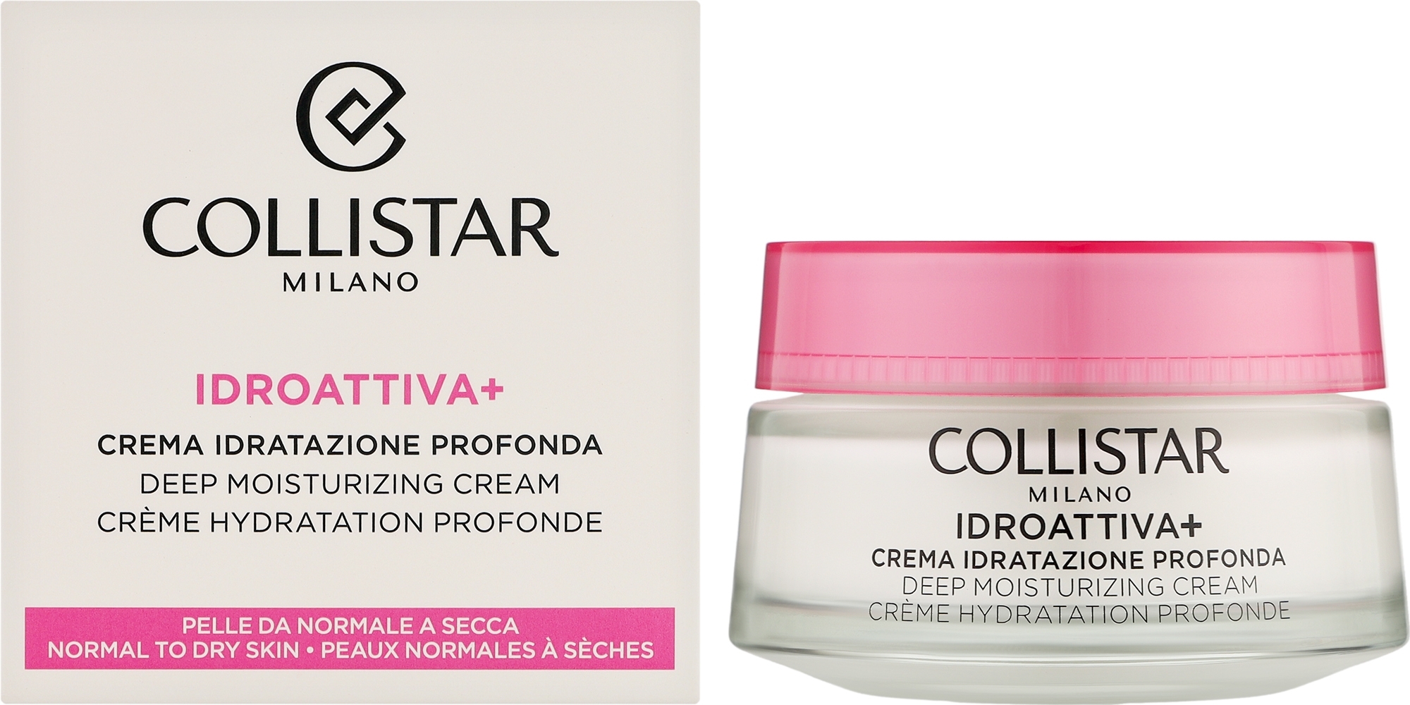 Krem nawilżający do skóry normalnej i suchej - Collistar Idroattiva+ Deep Moisturizing Cream — Zdjęcie 50 ml