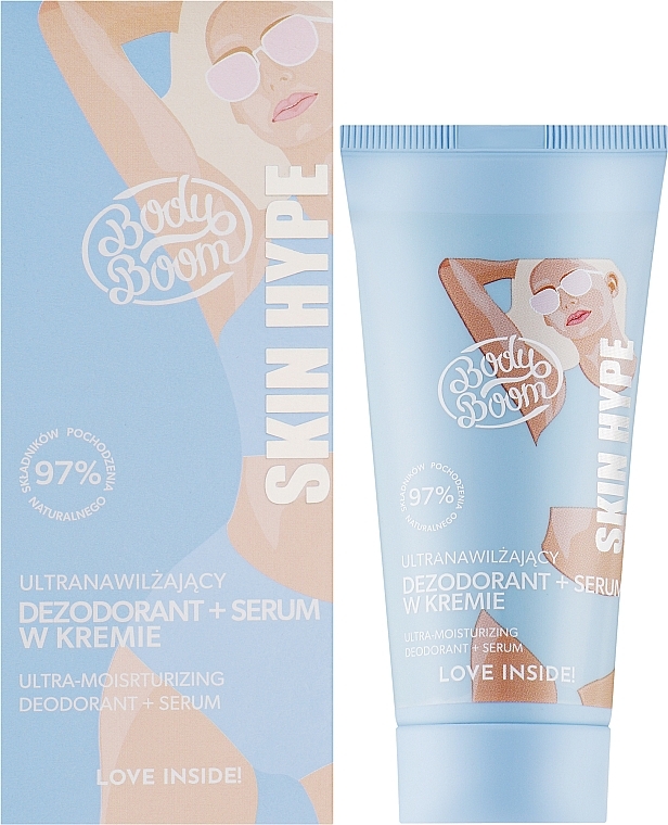Ultranawilżający dezodorant + serum w kremie - BodyBoom Skin Hype Ultra-Moisturizing Deodorant + Serum — Zdjęcie N2