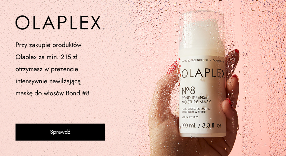 Przy zakupie produktów Olaplex za min. 215 zł otrzymasz w prezencie intensywnie nawilżającą maskę do włosów Bond #8.