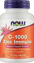 Witamina C i cynk na odporność - Now Foods C-1000 Zinc Immune — Zdjęcie N1