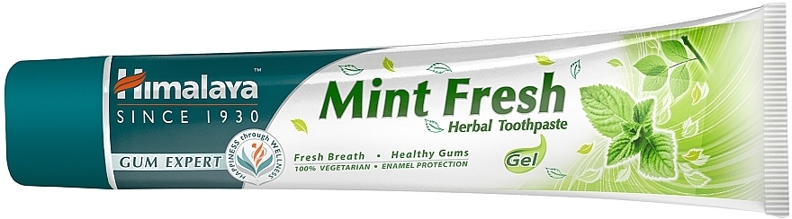 Wegetariańska ziołowa pasta do zębów - Himalaya Herbals Mint Fresh Herbal Toothpaste — Zdjęcie N3