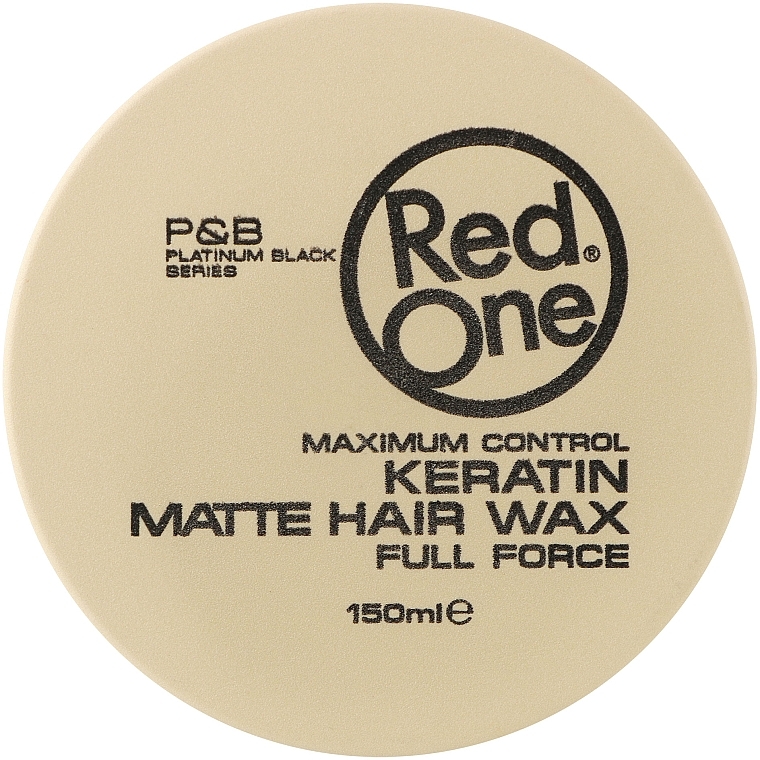 Ultra-mocny matowy wosk do włosów z keratyną - RedOne Keratin Matte Hair Wax Full Force — Zdjęcie N1