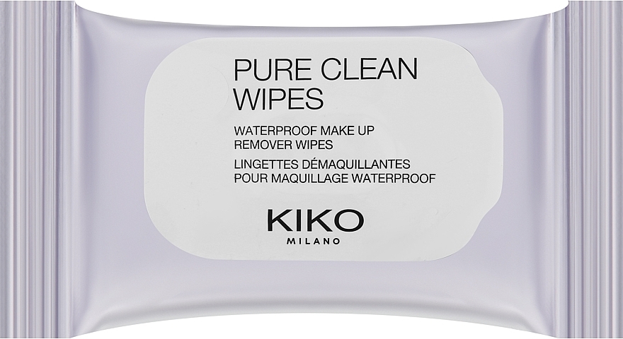 Chusteczki do usuwania makijażu wodoodpornego - Kiko Milano Pure Clean Waterproof Make Up Remover Wipes — Zdjęcie N1