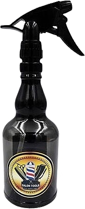 Butelka fryzjerska z rozpylaczem, 500 ml, czarna - Detreu Barber Rozpylacz Rum Style — Zdjęcie N1