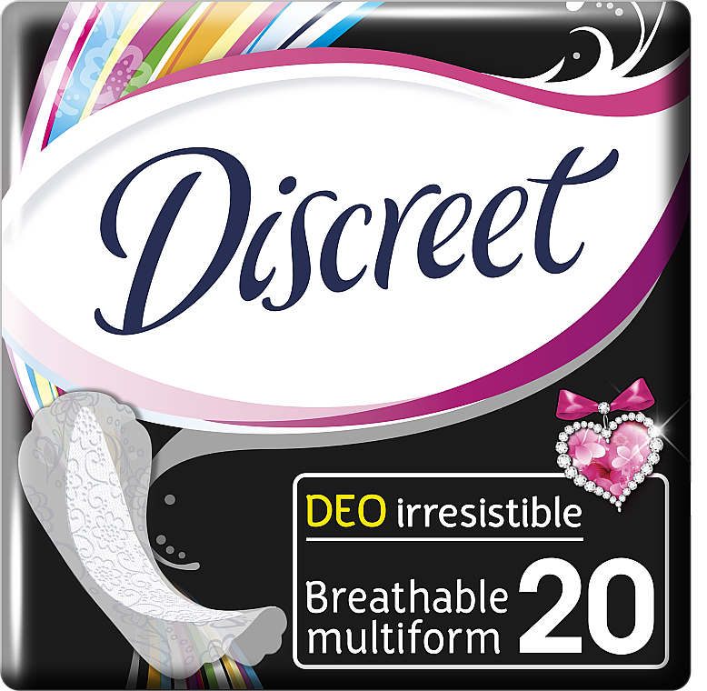 Wkładki higieniczne Deo Irresistible Multiform, 20 szt. - Discreet — Zdjęcie N2