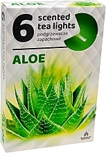 Podgrzewacze zapachowe tealight Aloes, 6 szt. - Admit Scented Tea Light Aloe — Zdjęcie N1