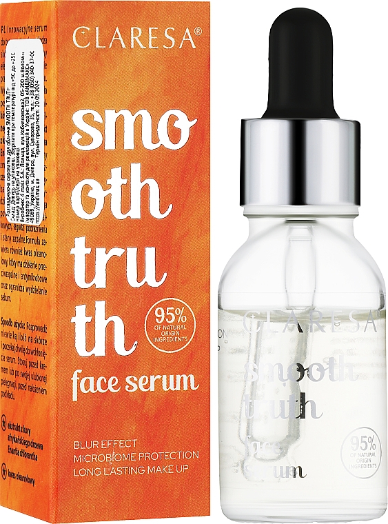 Wygładzające serum do twarzy - Claresa Smooth Truth Serum For Faces — Zdjęcie N2