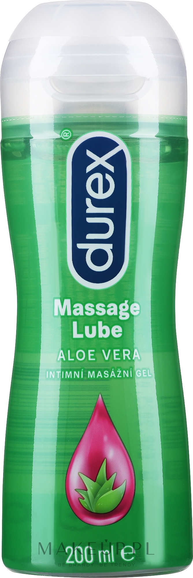 Żel do masażu intymnego, Aloes - Durex Play Massage 2 in 1 Aloe Vera — Zdjęcie 200 ml