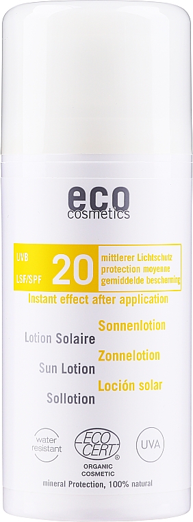 Balsam do opalania Granat i jagody goji - Eco Cosmetics Sun Lotion SPF 20 — Zdjęcie N1