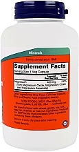 Kapsułki z magnezem, 400 mg - Now Foods Magnesium Caps Veg Capsules — Zdjęcie N2