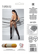 Rajstopy erotyczne z wycięciem Tiopen 012, 20/40 Den, czarne - Passion — Zdjęcie N2