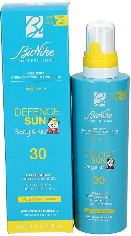 Spray przeciwsłoneczny dla dzieci - BioNike Defence Sun Baby&Kid SPF30 Spray Lotion — Zdjęcie N2