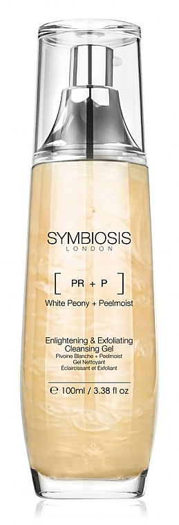 PRZECENA! Rozświetlający żel do mycia twarzy Biała piwonia - Symbiosis London Enlightening & Exfoliating Cleansing Gel * — Zdjęcie N2