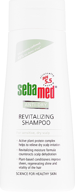 Szampon rewitalizujący do wrażliwej i suchej skóry głowy - Sebamed Anti-Dry Revitalizing Shampoo — Zdjęcie N2
